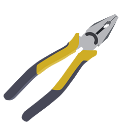 钳子工具五一劳动工人高清矢量卡通手绘
